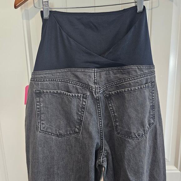 Isabel Maternity Jeans Womens Sz 6 Gray Boyfriend Power Stretch Crossover Panel - Picture 6 of 10